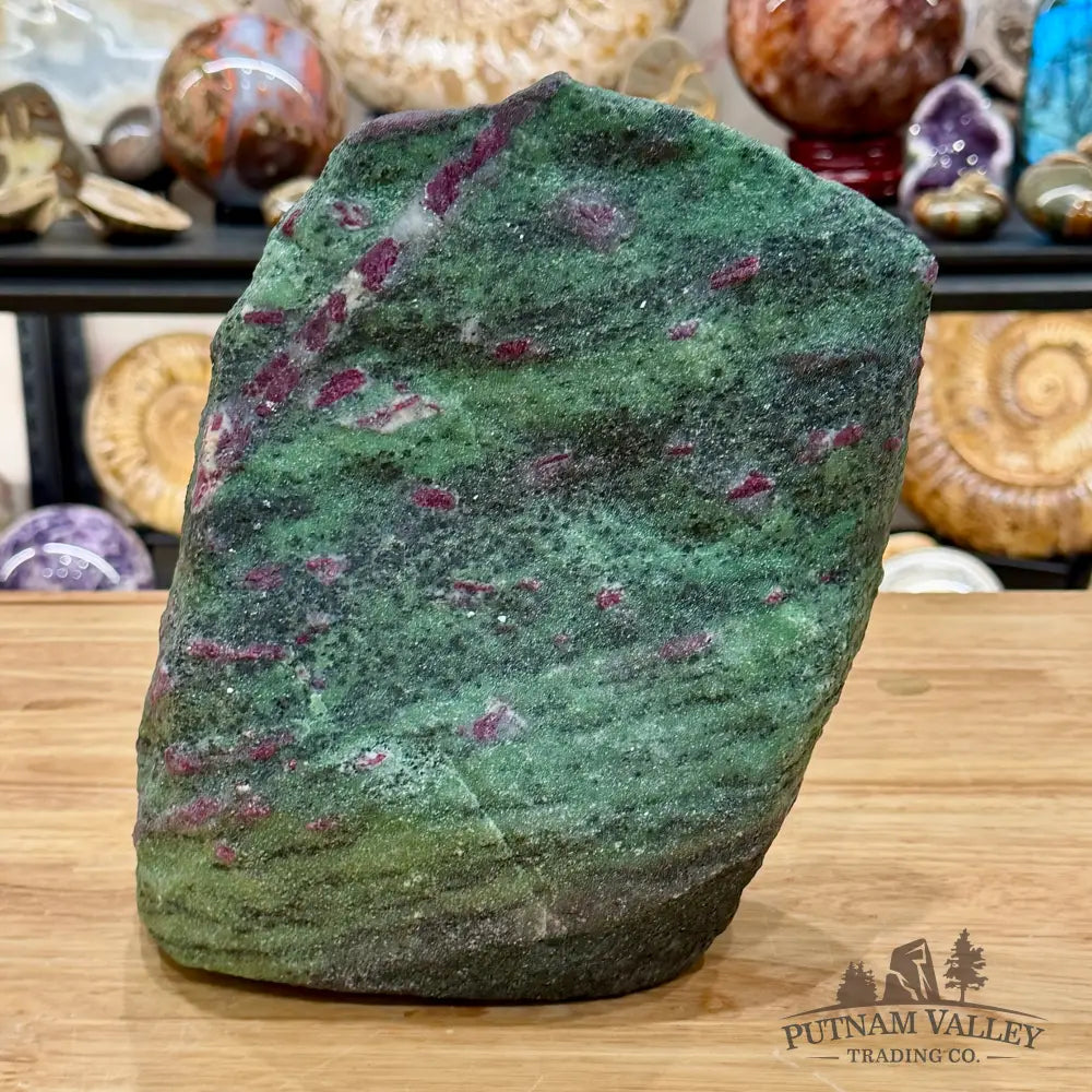 Ruby in Zoisite Tower 9.5’’| UV Reactive - Free Standing Accent