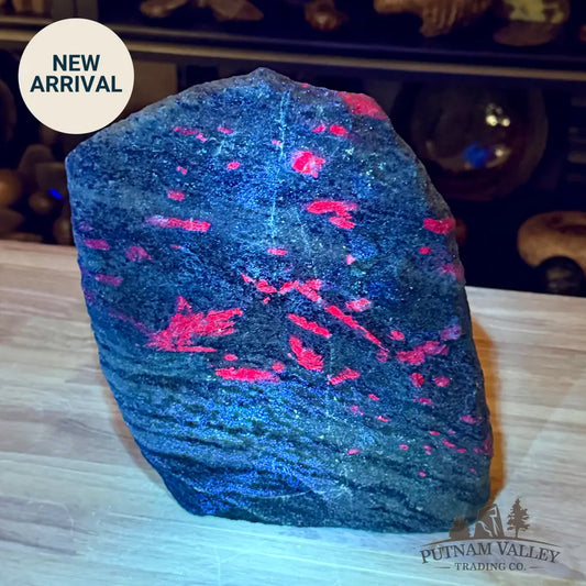 Ruby in Zoisite Tower 9.5’’| UV Reactive - Free Standing Accent