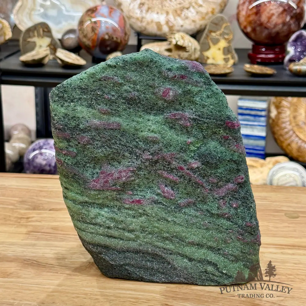 Ruby in Zoisite Tower 9.5’’| UV Reactive - Free Standing Accent