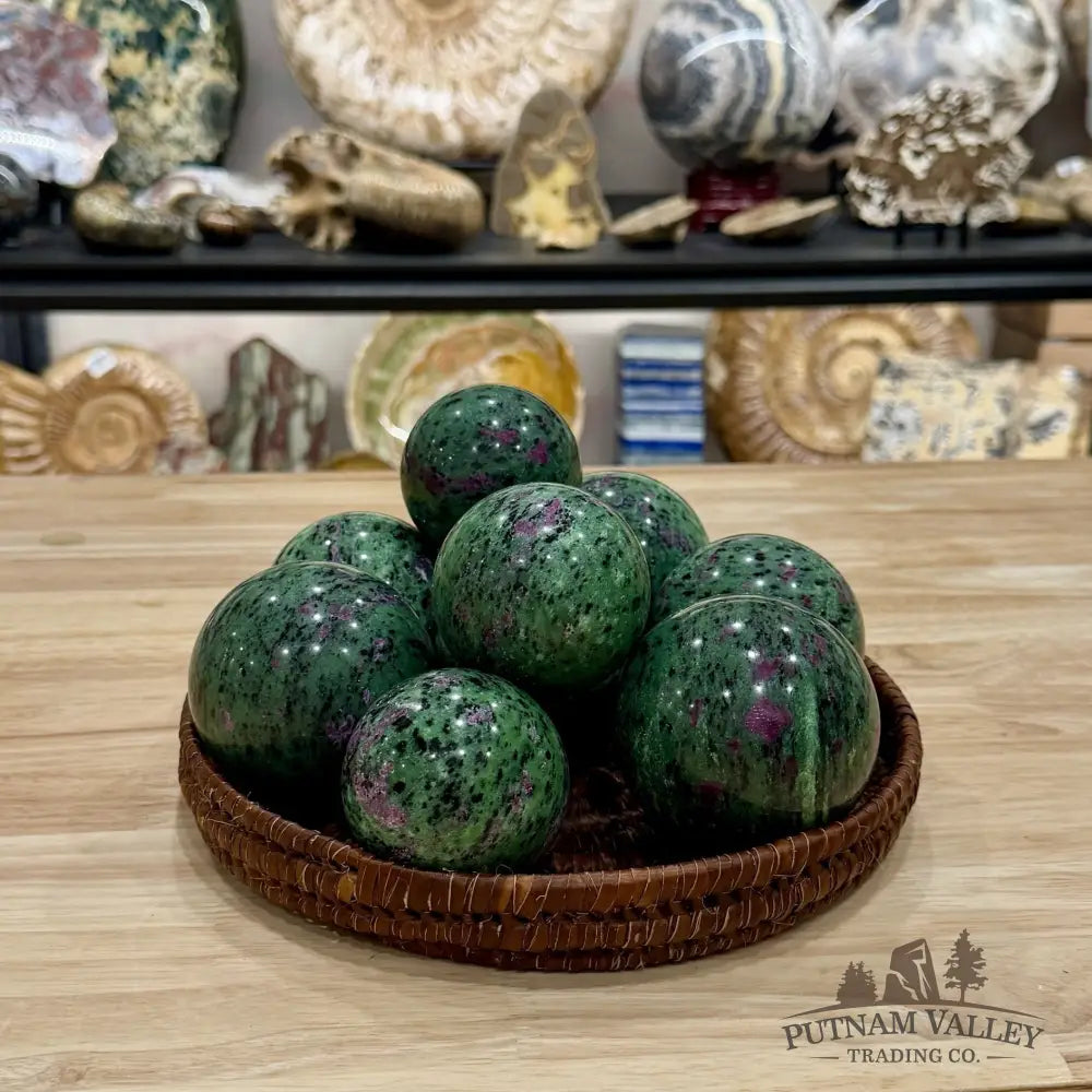 Ruby Zoisite Spheres - 2’’ - 2.4’’ - Sphere