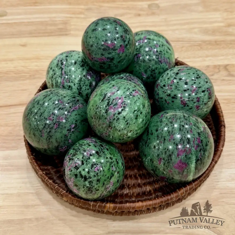 Ruby Zoisite Spheres - Sphere