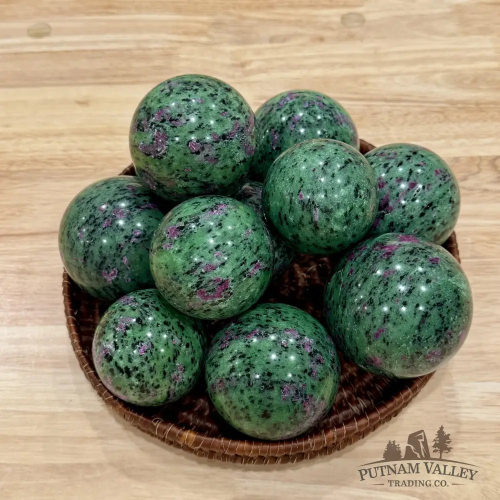 Ruby Zoisite Spheres - Sphere