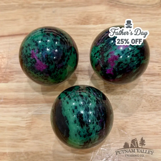 Ruby Zoisite Spheres - Sphere