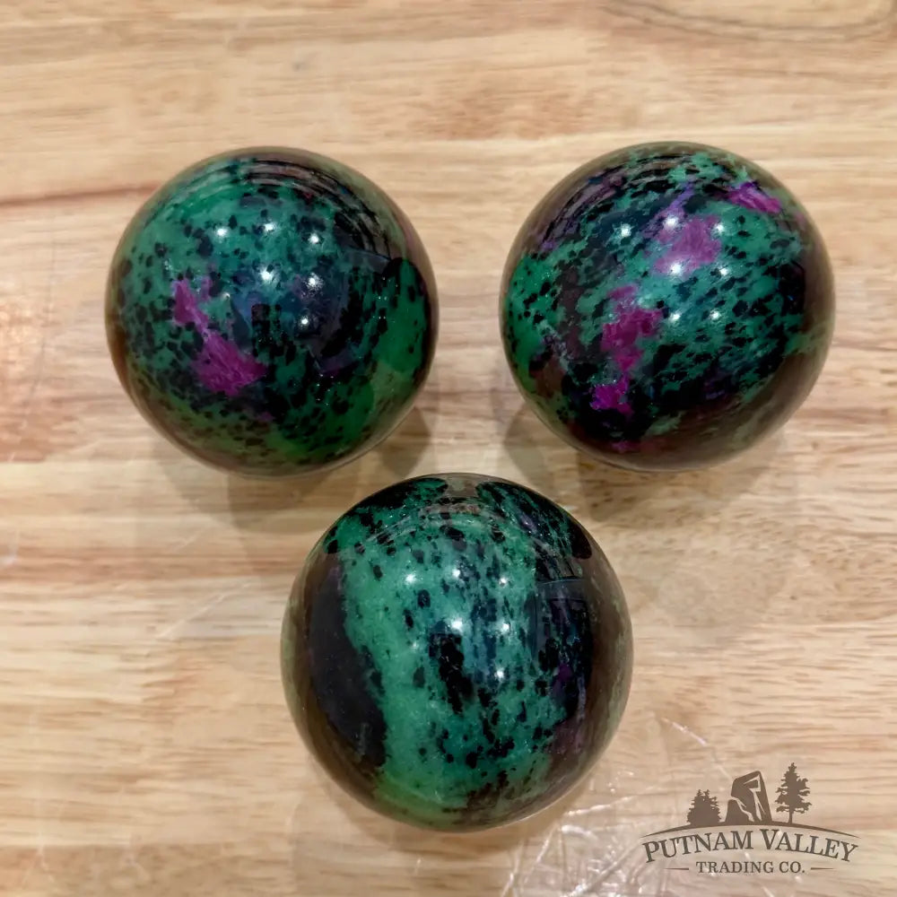 Ruby Zoisite Spheres - Sphere