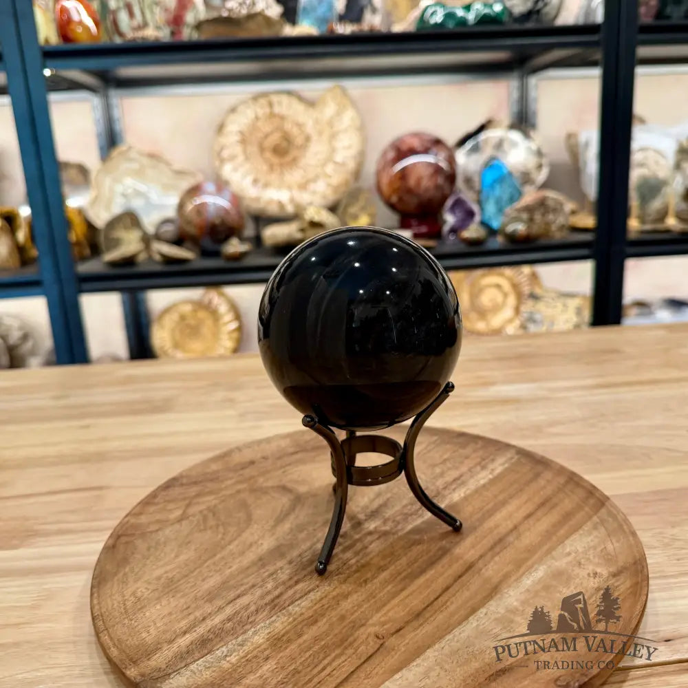 Silver Sheen Obsidian Sphere 4.03’’ - Sphere
