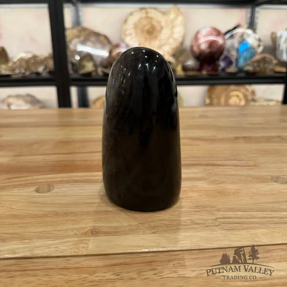 Silver Sheen Obsidian Table Accent 5.5’’ - Sculpture