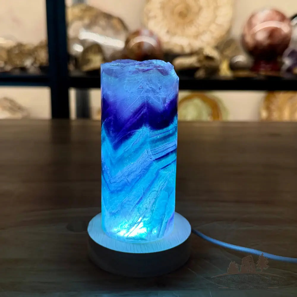 Slim Rainbow Fluorite Lamp 5.12’’ - Lamp