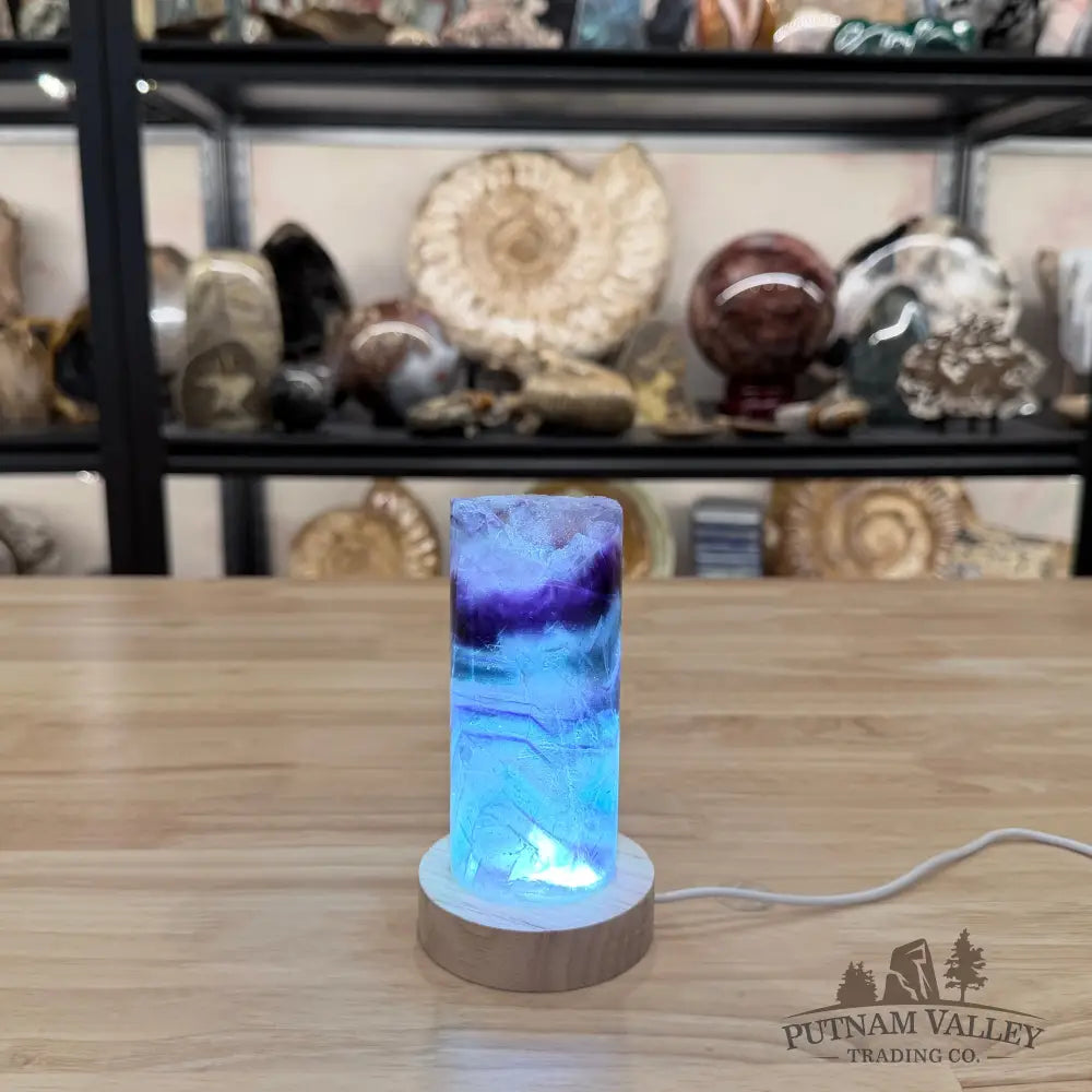 Slim Rainbow Fluorite Lamp 5.12’’ - Lamp