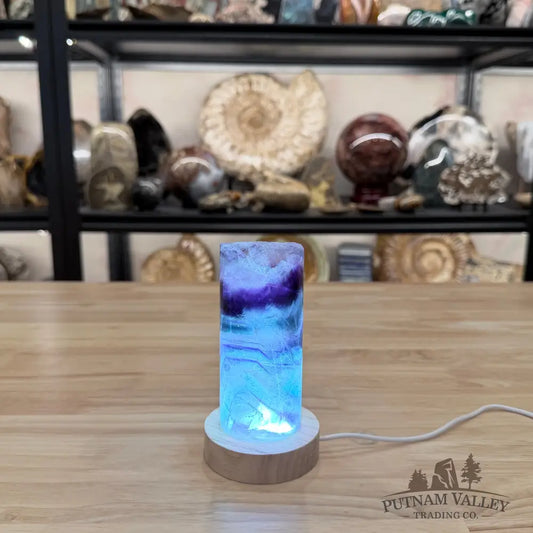Slim Rainbow Fluorite Lamp 5.12’’ - Lamp