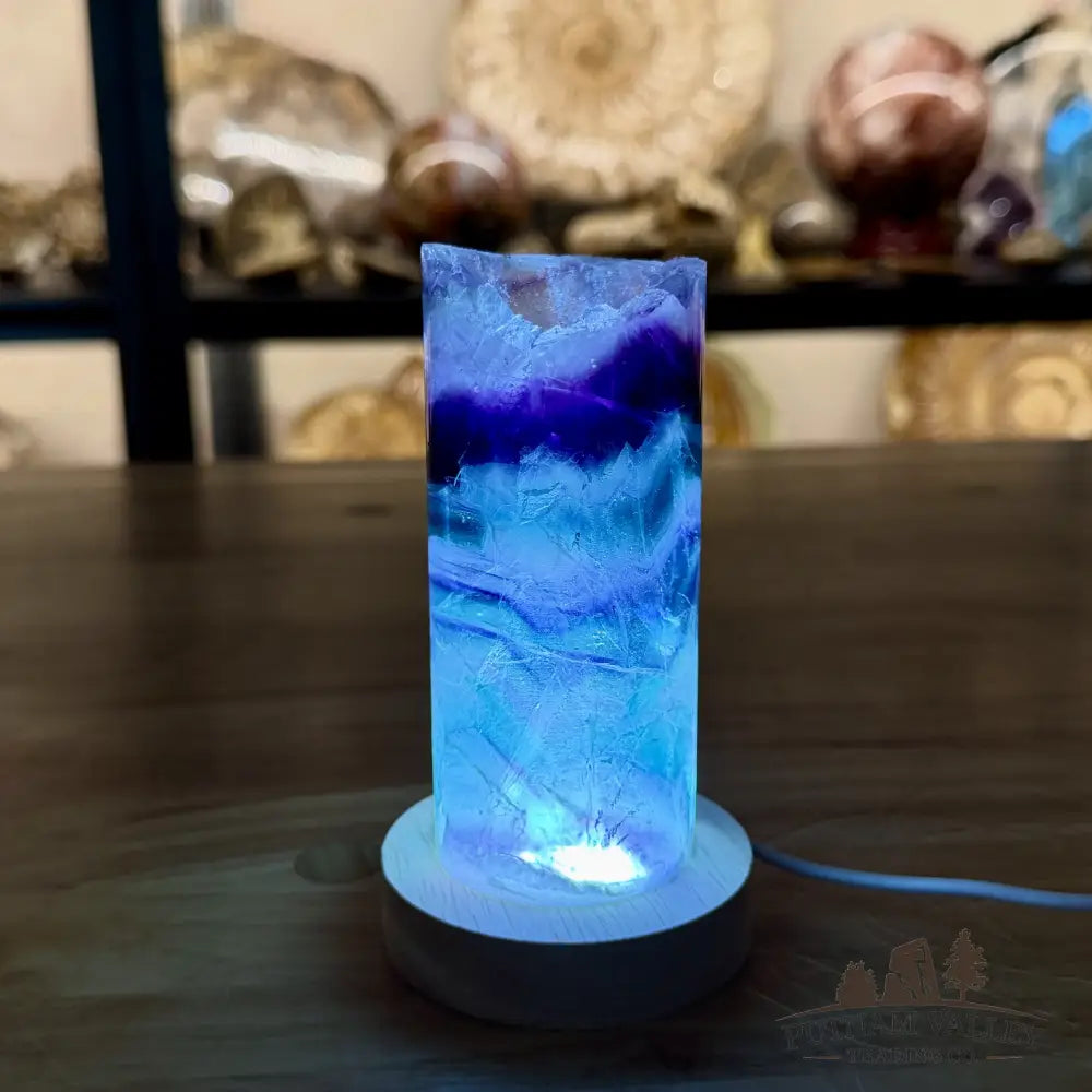 Slim Rainbow Fluorite Lamp 5.12’’ - Lamp