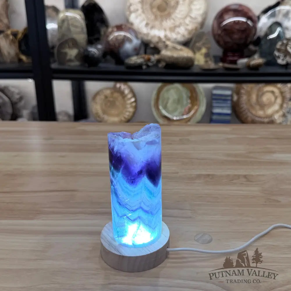 Slim Rainbow Fluorite Lamp 5.12’’ - Lamp