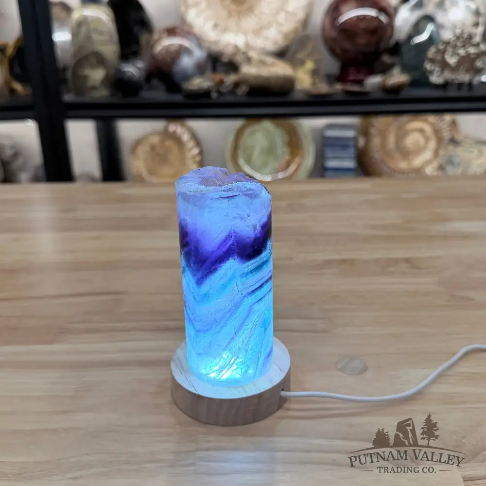 Slim Rainbow Fluorite Lamp 5.12’’ - Lamp