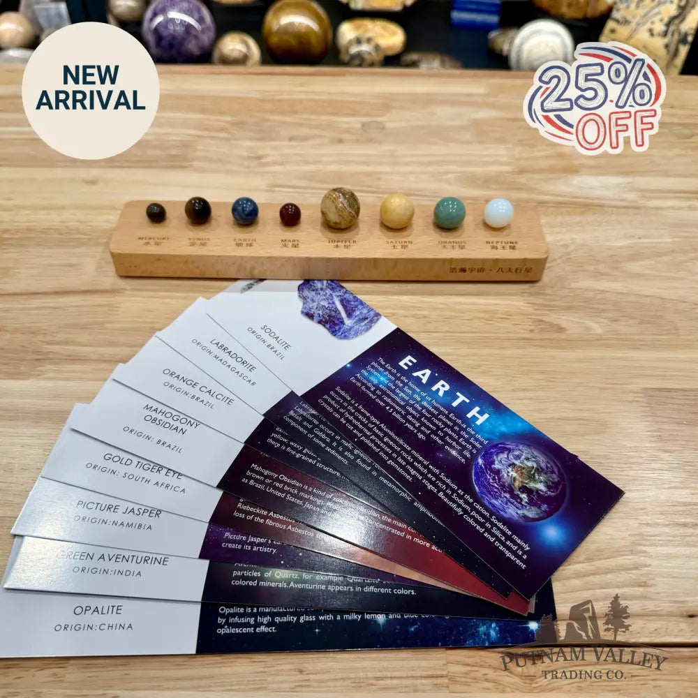 Solar System Stone Desk Display - Display Box