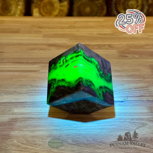 Standing Volcano Agate Cube 2.7’’ Cube