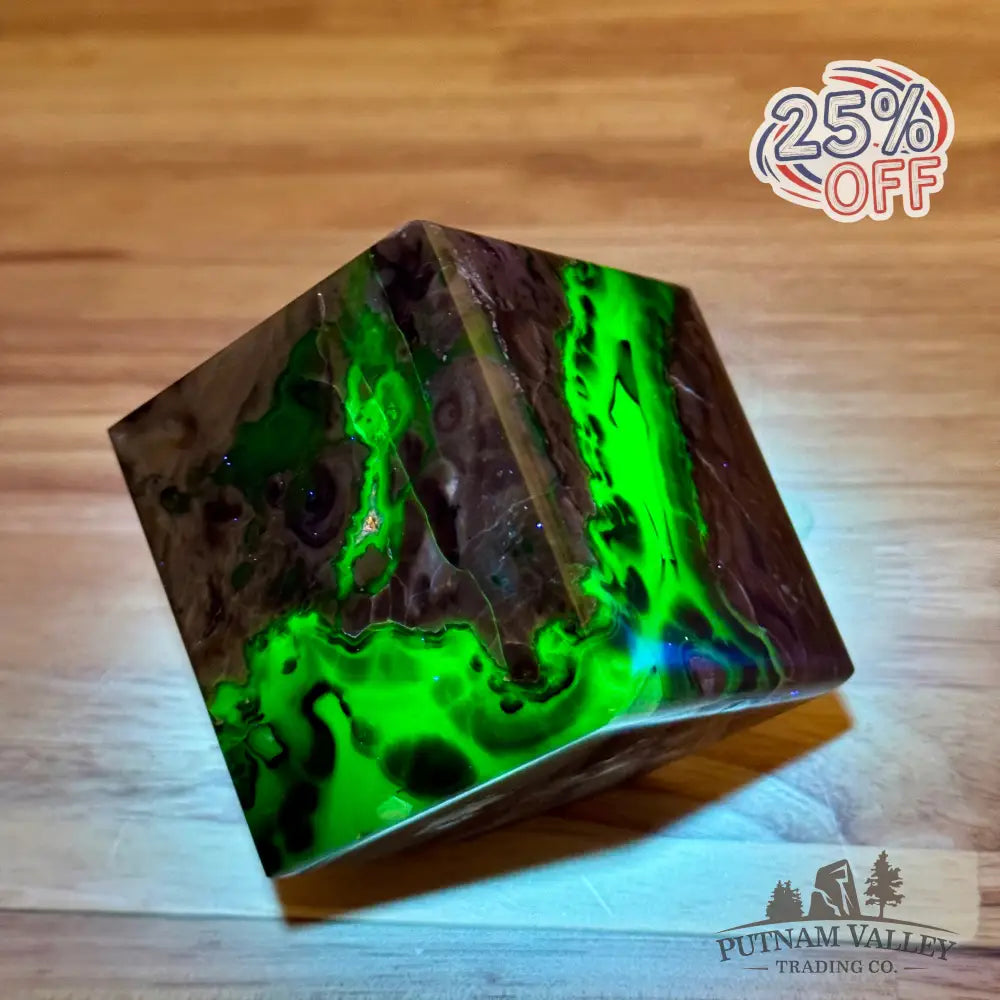 Standing Volcano Agate Cube 2.8’’ Cube