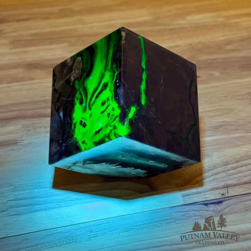 Standing Volcano Agate Cube 3.1’’ Cube