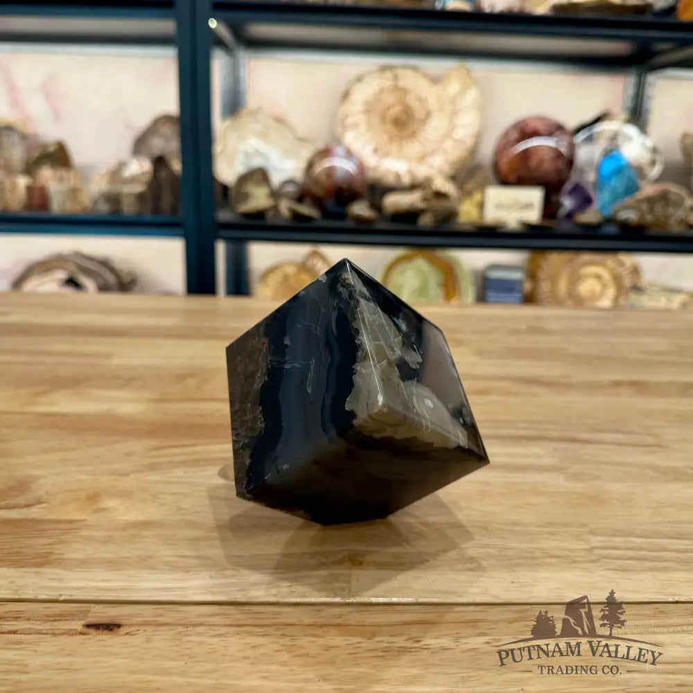 Standing Volcano Agate Cube 3’’ - Cube