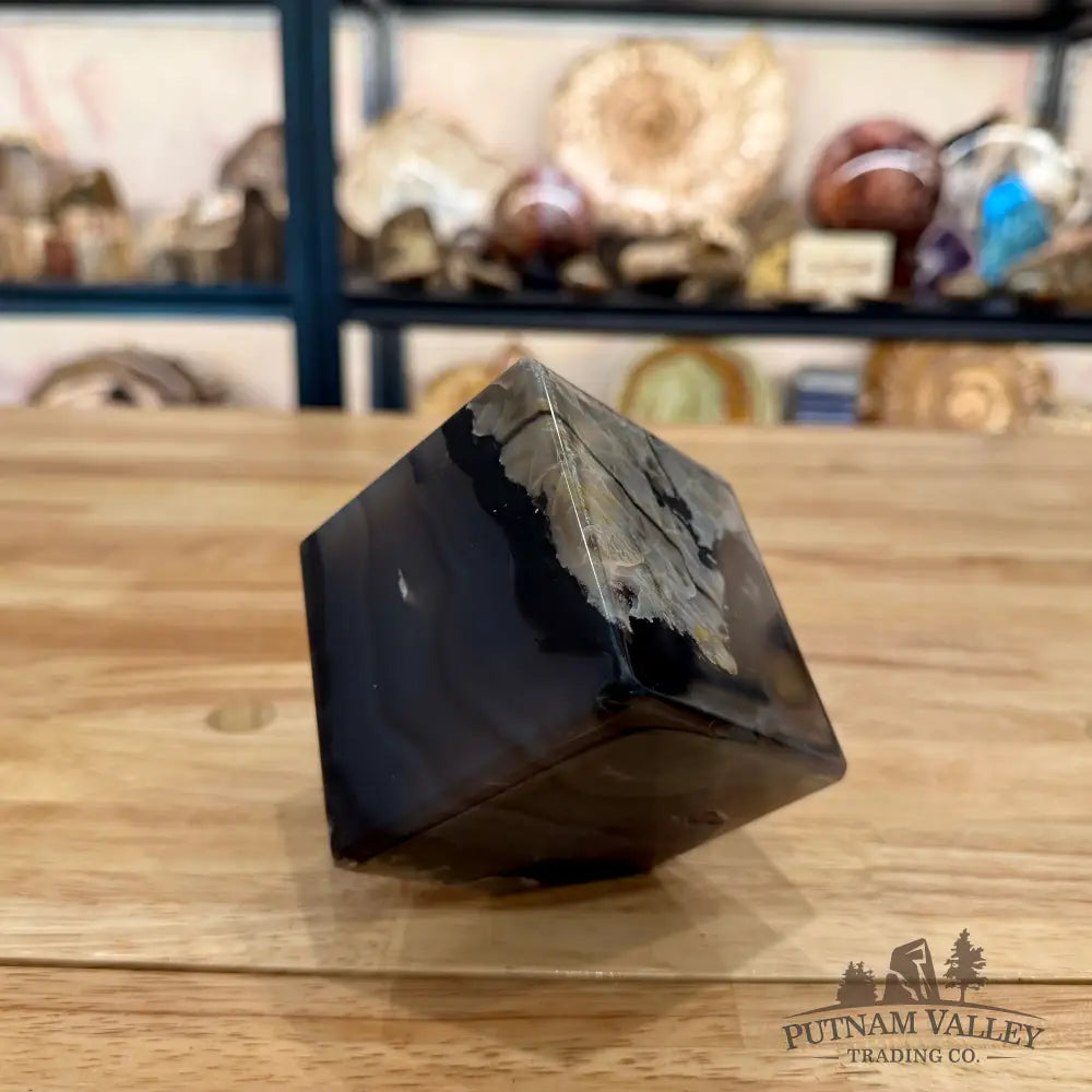 Standing Volcano Agate Cube 3’’ - Cube