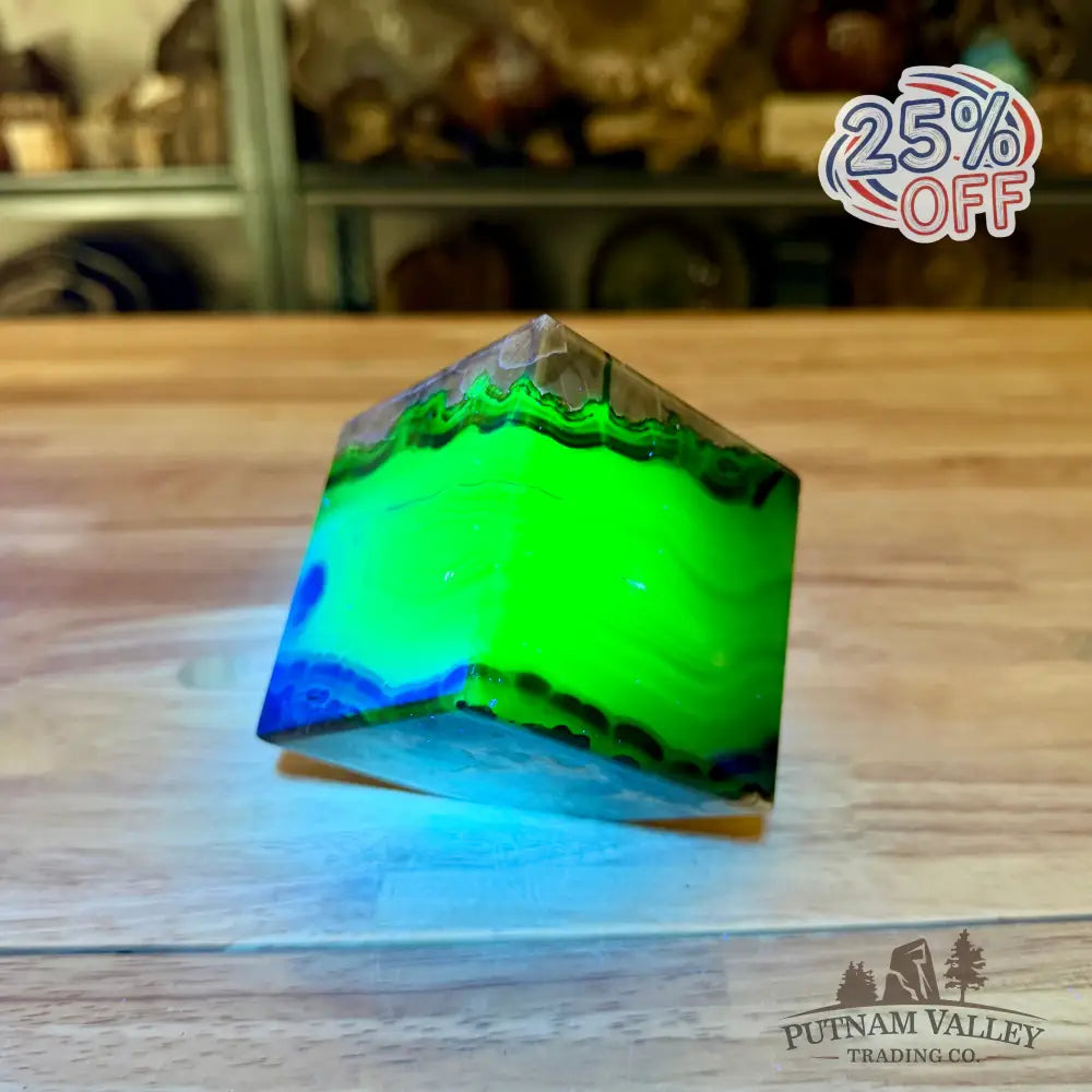 Standing Volcano Agate Cube 3’’ - Cube