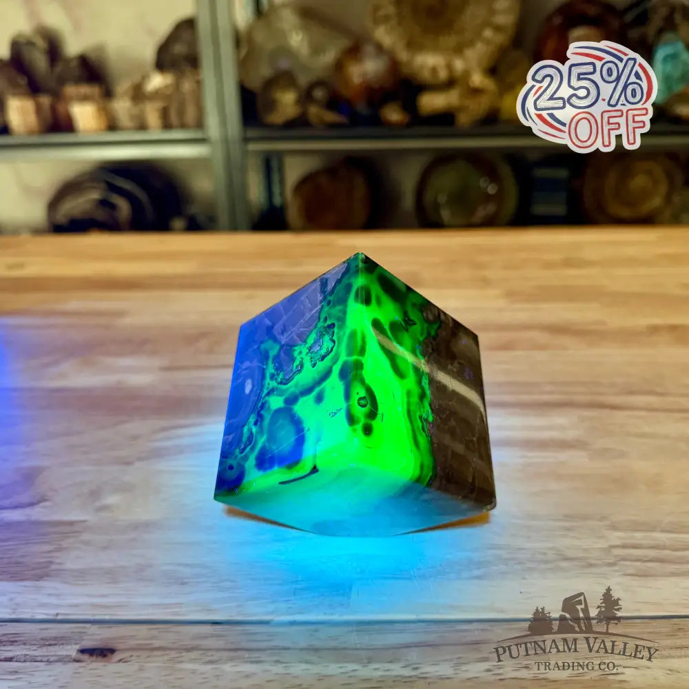 Standing Volcano Agate Cube 3’’ - Cube