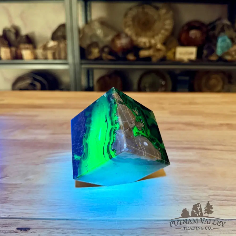 Standing Volcano Agate Cube 3’’ - Cube