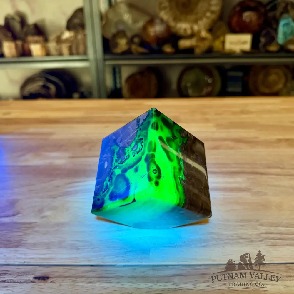 Standing Volcano Agate Cube 3’’ - Cube