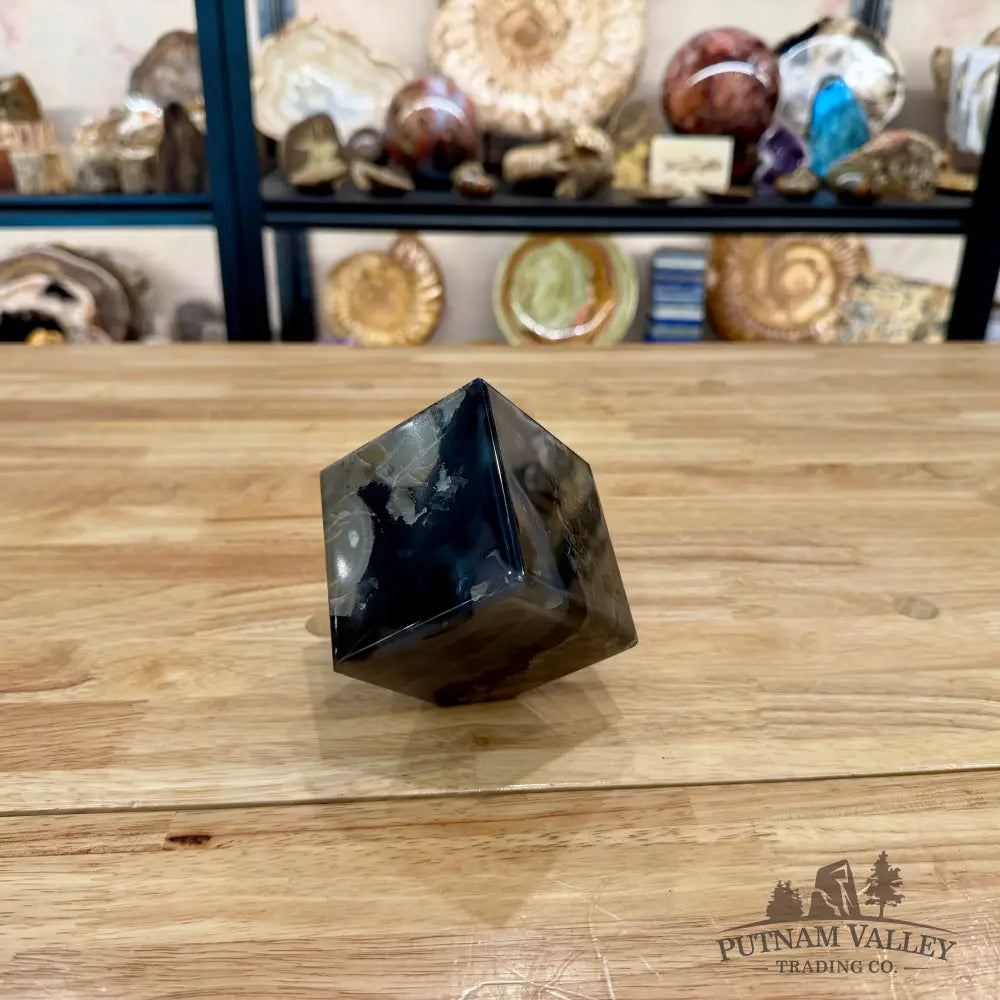 Standing Volcano Agate Cube 3’’ - Cube