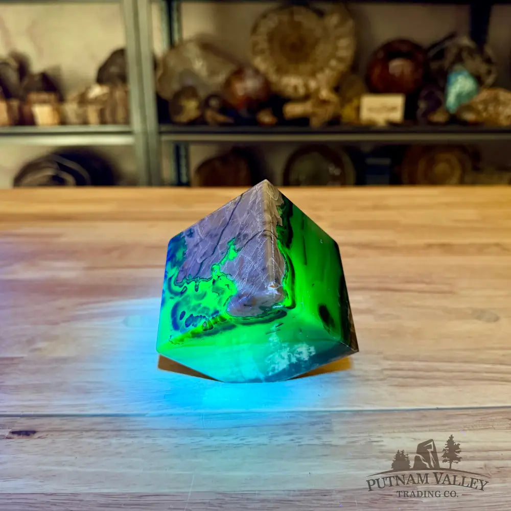 Standing Volcano Agate Cube 3’’ - Cube