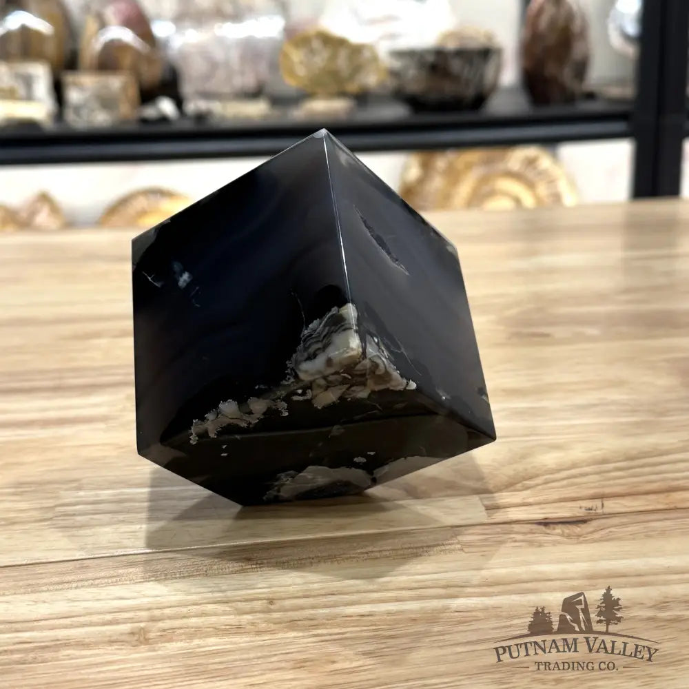 Standing Volcano Agate Cube 3’’ Cube