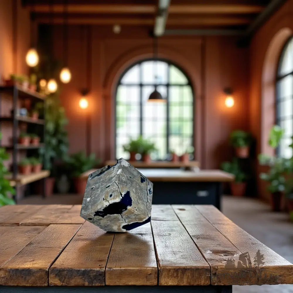 Standing Volcano Agate Cube Cube