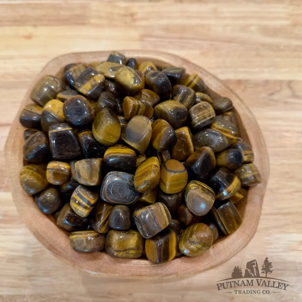 Tumbled Tiger Eye (Cubed Shapes) (½ lb) - Tumbled Stone