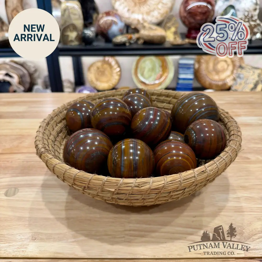 Tiger Iron Spheres | In Select Sizes - Sphere