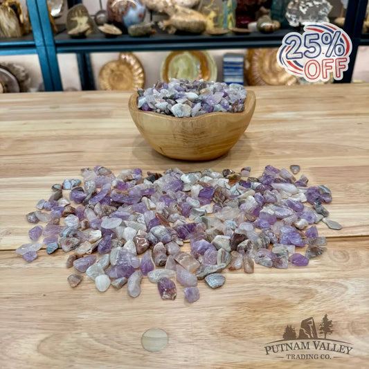 Tumbled Amethyst Agate (½ lb) | Freeform - Tumbled Stone
