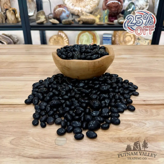 Tumbled Black Obsidian (½ lb) - Tumbled Stone