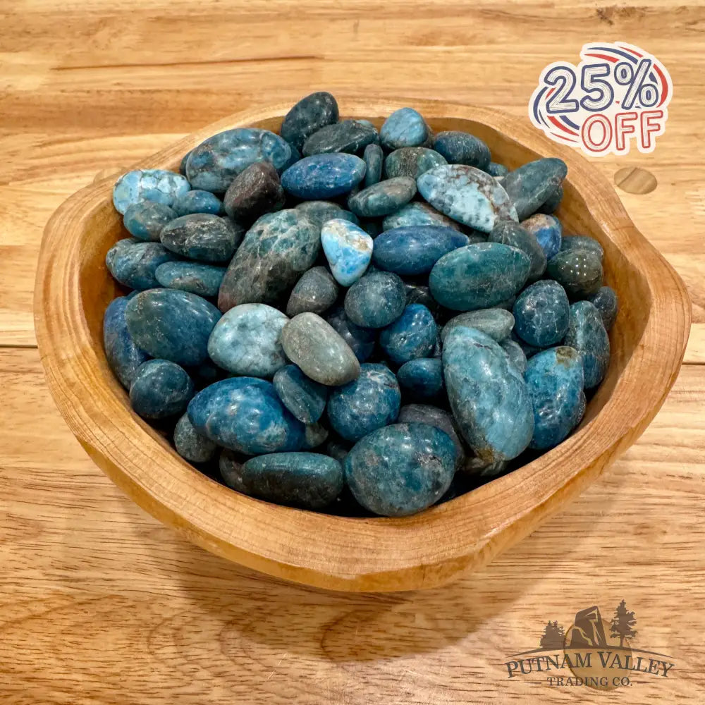 Tumbled Blue Apatite (½ lb) Tumbled Stone