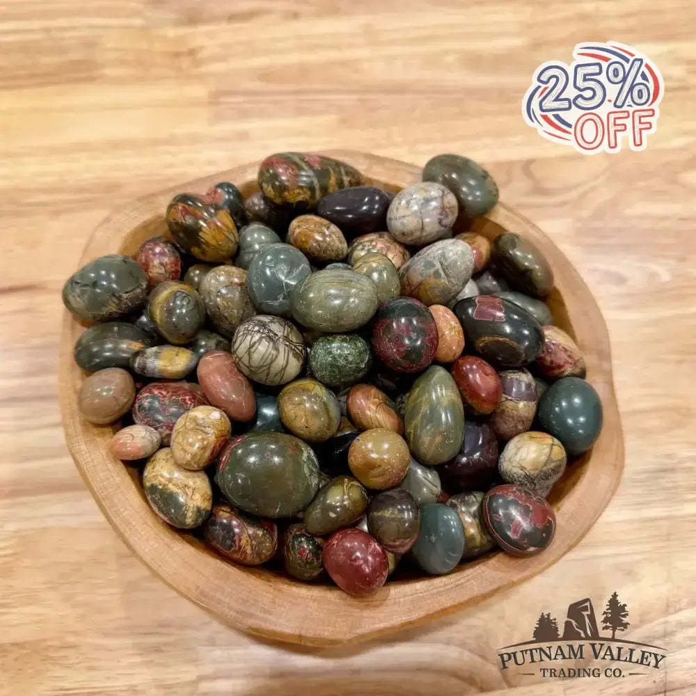 Tumbled Cherry Creek Jasper (1/2lb) - Putnam Valley Trading Co.