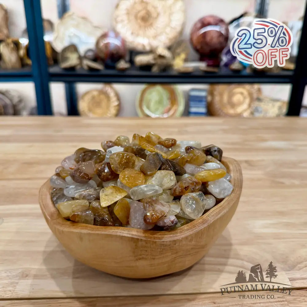 Tumbled Golden Healer Quartz (½ lb) - Tumbled Stone