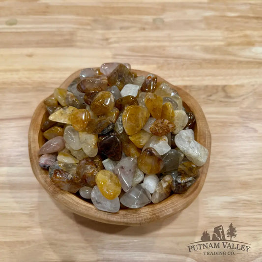 Tumbled Golden Healer Quartz (½ lb) - Tumbled Stone