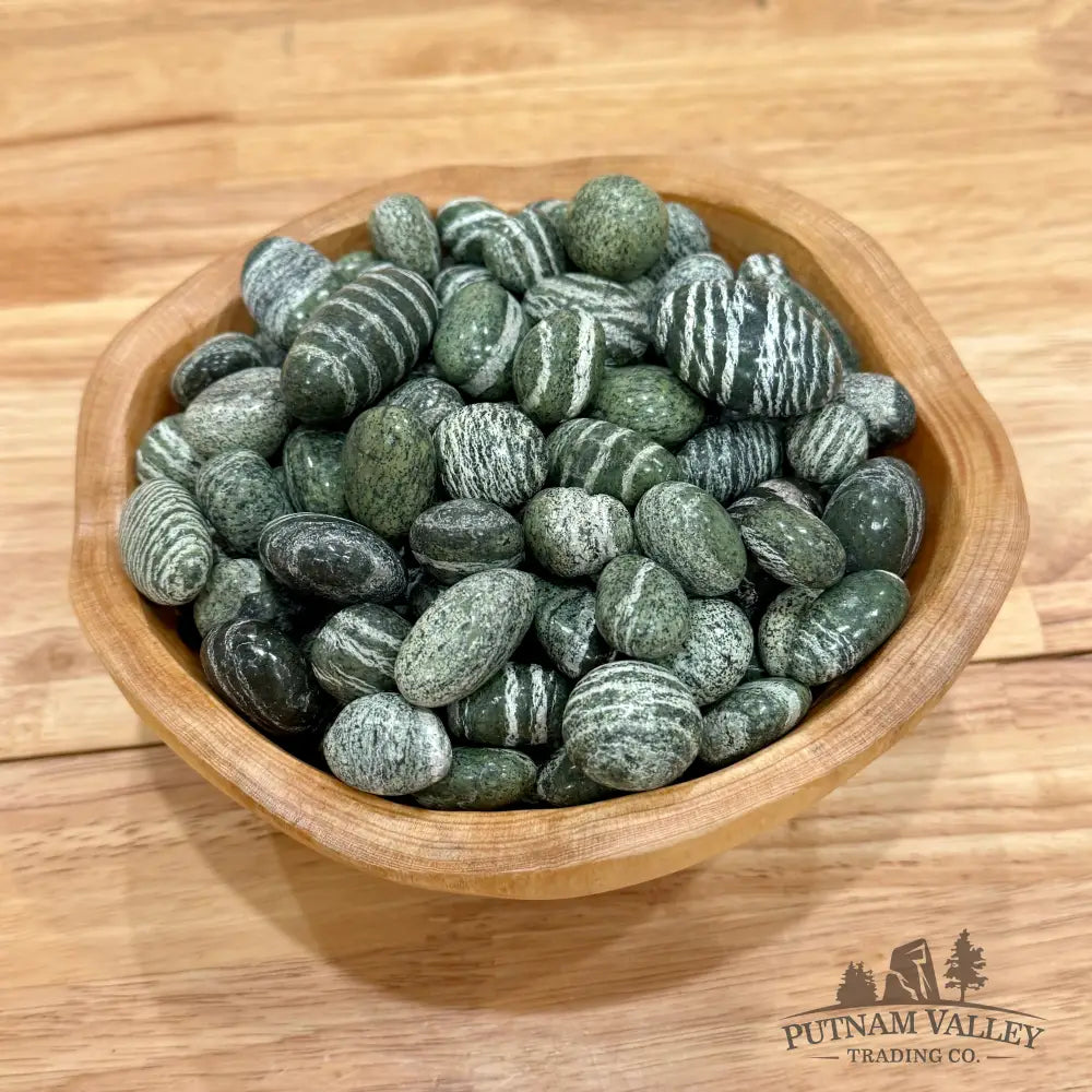 Tumbled Green Zebra Jasper(1/2lb) Tumbled Stone