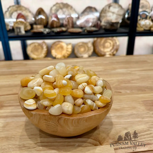 Tumbled Honey Calcite (½ lb) Tumbled Stone