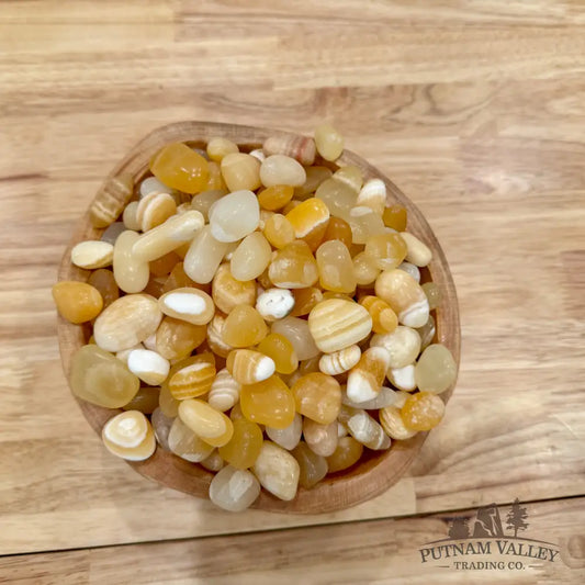 Tumbled Honey Calcite (½ lb) Tumbled Stone