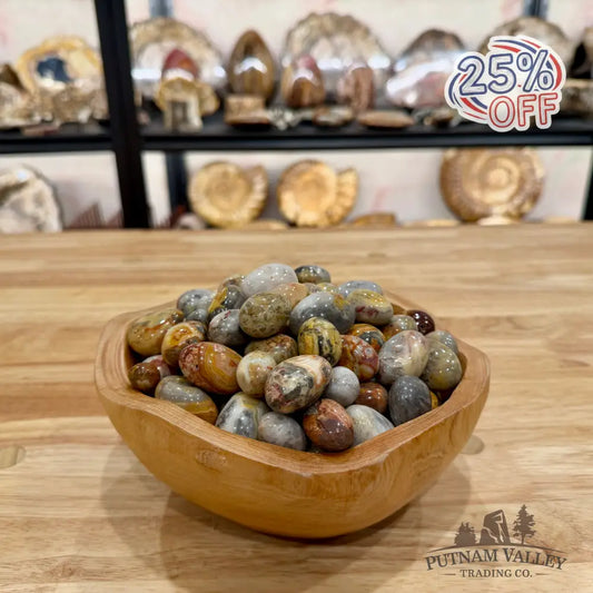 Tumbled Crazy Lace Agate (½ lb) Tumbled Stone