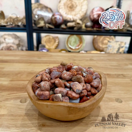 Tumbled Pink Petal Agate (½ lb) Tumbled Stone