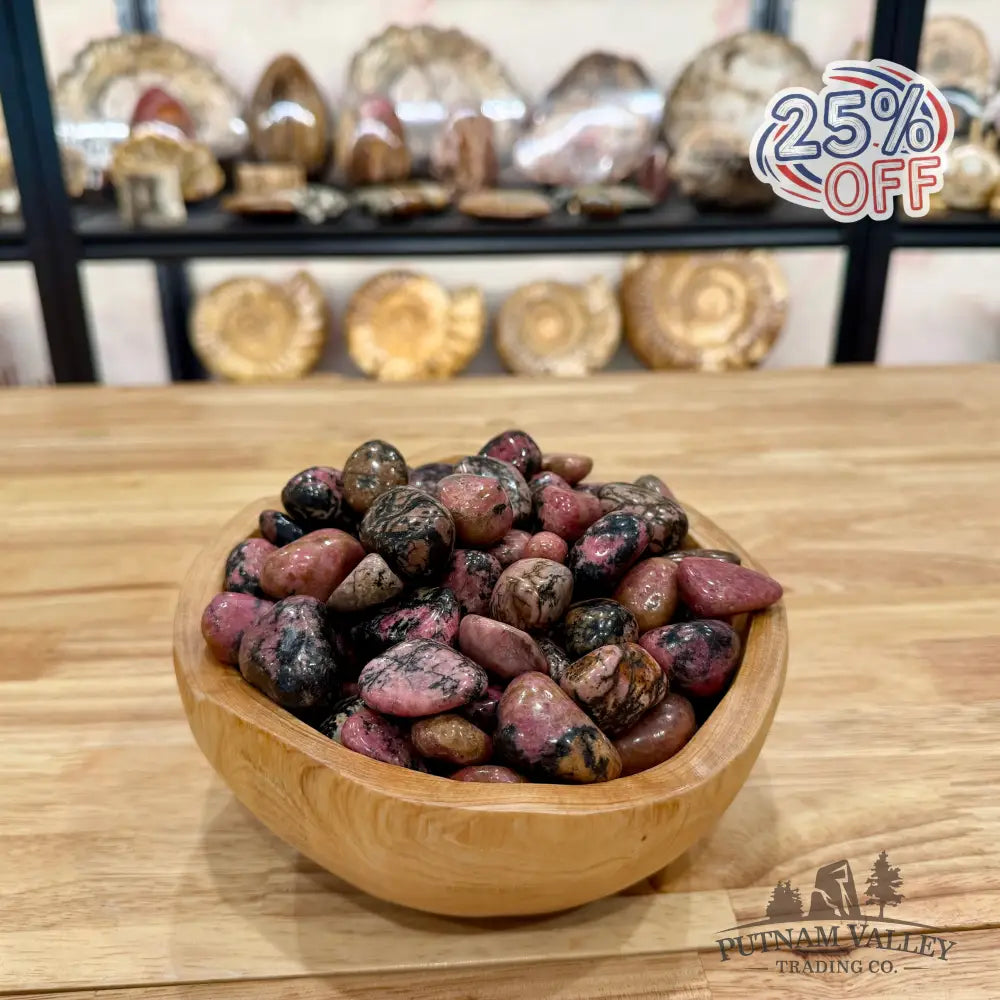 Tumbled Rhodonite (½ lb) Tumbled Stone