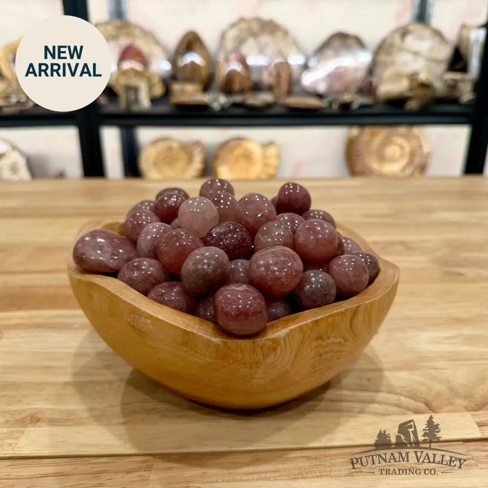 Tumbled Strawberry Quartz (½ lb) Tumbled Stone