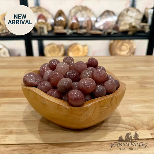 Tumbled Strawberry Quartz (½ lb) Tumbled Stone