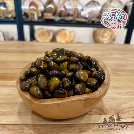 Tumbled Tiger Eye (½ lb) Tumbled Stone