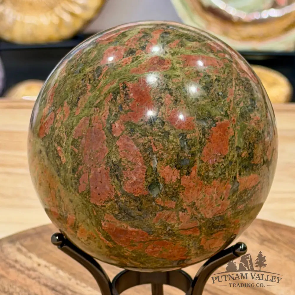 Unakite Jasper Sphere 4.36’’ | South Africa - Sphere