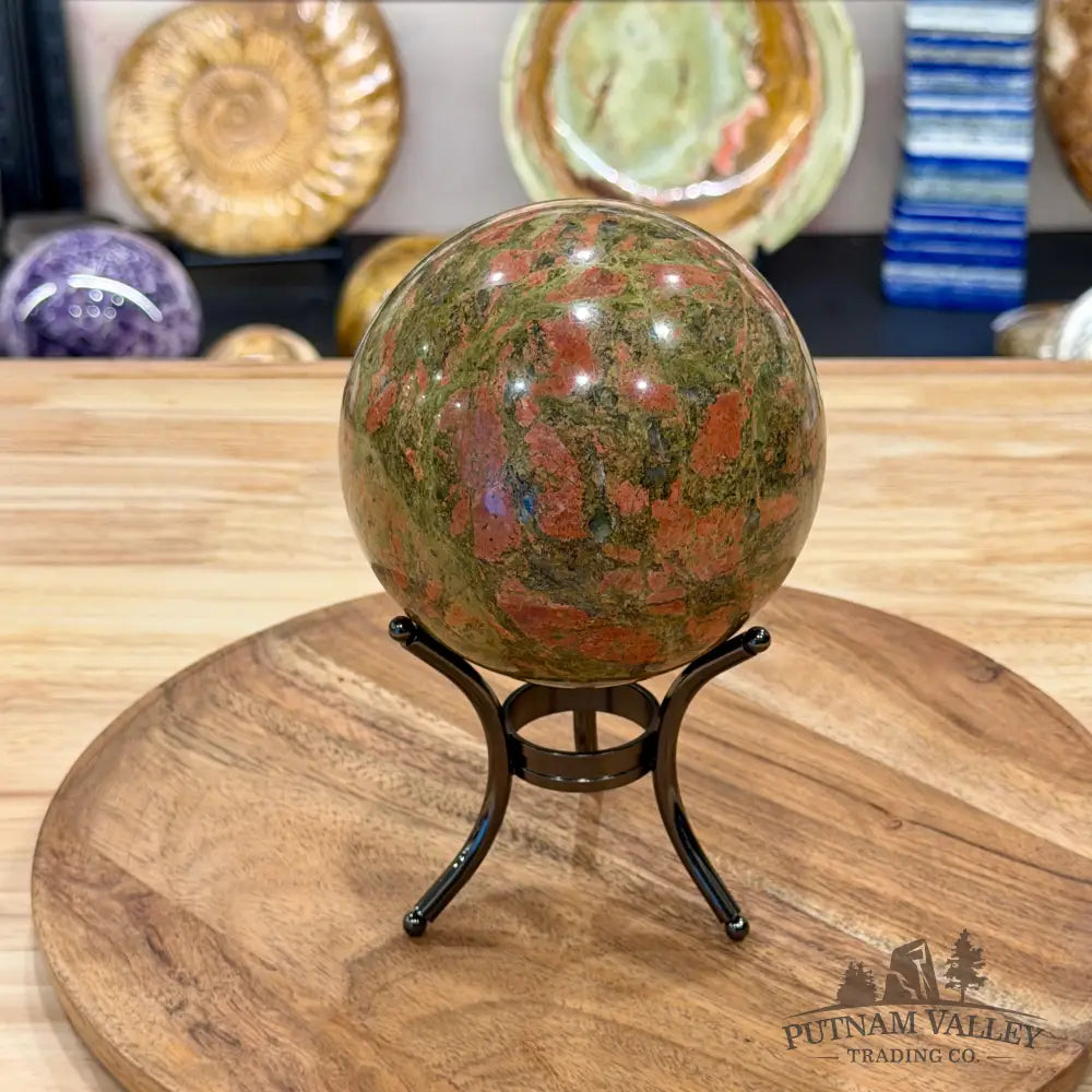 Unakite Jasper Sphere 4.36’’ | South Africa - Sphere
