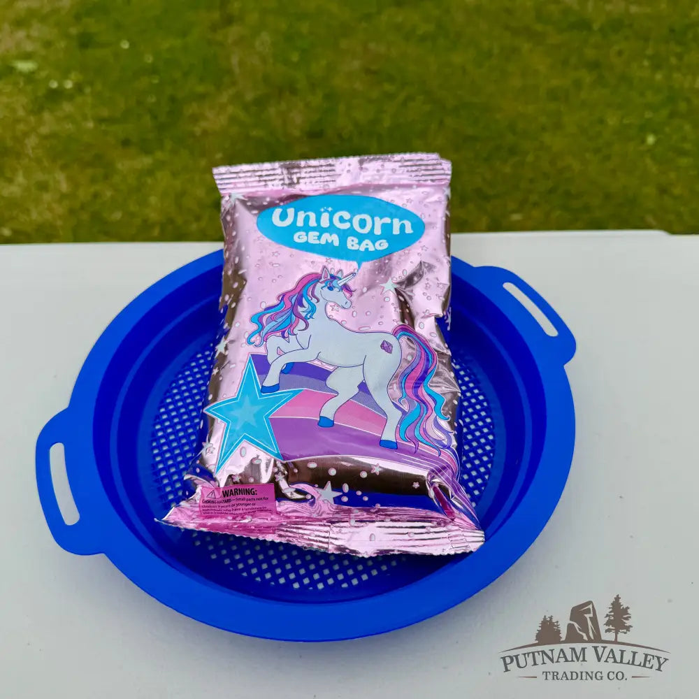 Unicorn Treasure Sand Bag + Sifter - Treasure Bag